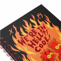 Skinny Dip The Simpsons We're In Hell A5 Spiral Notebook
