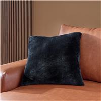 Home Essentials Fleece Cushion Black - 43x43cm