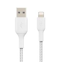 Belkin Braided USB-A to Lightning 2m Cable - White