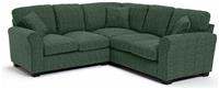 Argos Home Lisbon Fabric Corner Sofa - Green
