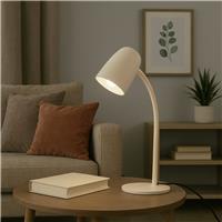 EGLO Carlo Modern Steel Flexible Desk Lamp - Sand