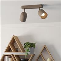 EGLO Tilston Steel 2 Light Spotlight - Sand