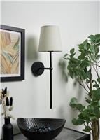 BHS Alena Metal Rechargeable Wall Light - Black