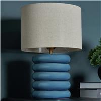 BHS Marshmallow Ceramic LED Table Lamp - Blue