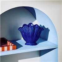Bayswood Ceramic Blue Shell Vase - 13cm
