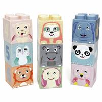 Chad Valley Cute Animal Construction Building Blocks Set