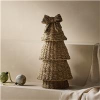 Argos Home Handcrafted Woven Natural Seagrass Standing Christmas Tree
