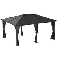 Sojag Meridien 3.7m x 4.9m Garden Gazebo - Grey