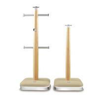 Swan Nordic 6 Cup Bamboo Towel Pole and Mug Tree - Cream