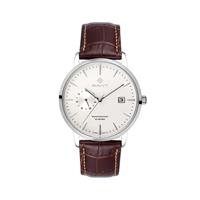 Gant East Hill Men's White Dial Brown Leather Strap Watch