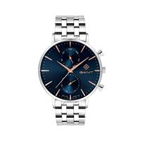 Gant Park Hill Day Date II Men's Denim Blue Dial Stainless Steel Bracelet Watch