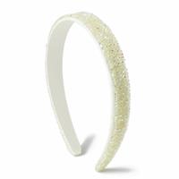 Flitzy White Rhinestone Shimmering Ivory Headband
