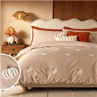 Argos Home Pumpkin Tufted Natural Bedding Set - Single