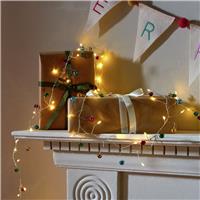 Argos Home Coloured Bell LED Garland