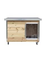 Benchmark Kennels Premium Insulated Timber Dog Cabin - 77 x 122cm