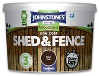 Johnstone's Shed & Fence Paint 9 Litre - Dark Oak