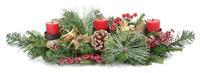 Premier Decorations Christmas Candle Centre Piece Decoration