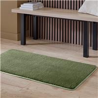 Argos Home Microplush Moss Green Rug - 60x110cm