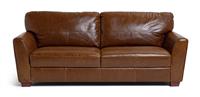 Habitat Milford Leather 4 Seater Sofa - Tan