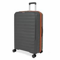 Rock Oslo 8 Wheel Hard Suitcase - Medium, Charcoal and Orange