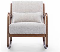 Kyoto Leah Fabric Rock Chair - Natural