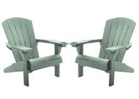 Keter Alpine Adirondack Set of 2 Resin Chair - Green