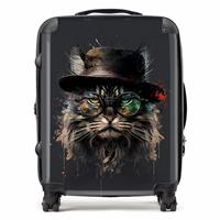 Warren Reed - Designer Maine Coon Cat Splash Art 8-Wheel Hard Suitcase - Medium