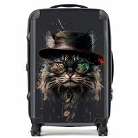 Warren Reed - Designer Maine Coon Cat Splash Art 8-Wheel Hard Suitcase - Large