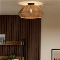 Argos Home String Flush Ceiling Light - Brown