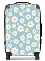 Warren Reed - Designer Summer Daisy Pattern 8-Wheel Hard Suitcase - Large