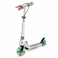 Zinc Motive Light Up Wheels Folding Scooter - White