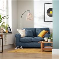 Argos Home Lisbon Fabric 2 Seater Sofa - Blue