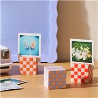 Argos Home Check Photo Holders - Set of 3