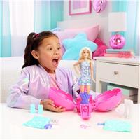 Barbie Roll and Reveal Pop Star Doll and Accessories with Blonde Fashion Doll