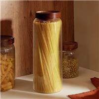 Habitat 2.2 Litre Ribbed Glass Spaghetti Storage Jar