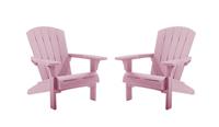Keter Alpine Adirondack Set of 2 Resin Chair - Pink