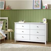 Habitat Brooklyn 6 Drawer Chest - White