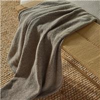Habitat Herringbone Faux Wool Throw - Khaki - 150x125cm