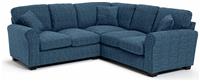 Argos Home Lisbon Fabric Corner Sofa - Blue