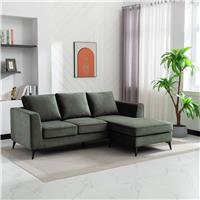 Sofa Source Mora Reversible Corner Chaise Sofa - Green