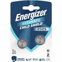 Energizer Ultimate Child Shield 2025 Lithium Coin Batteries 3V CR2025 Pack of 2