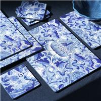 Habitat x Morris & Co. Inky Set of 4 Placemats & Coaster Set