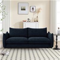 Dorel Bronte Fabric 3 Seater Sofa Bed - Navy Blue