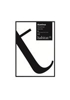 "Habitat Aluminus Black Metal Picture Frame - 8x12"" - A4"