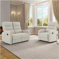 Dorel Rena Fabric Arm chair- Natural