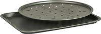 Argos Home 2 Piece Non Stick Pizza Pan & Oven Chip Tray Set