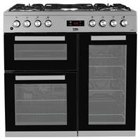 Beko KDVF90X 90cm Dual Fuel Range Cooker - Stainless Steel