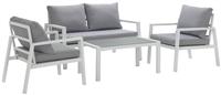 Argos Home Sitges 4 Seater Aluminium Garden Sofa Set - White