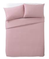 Habitat Cotton Rich 180 TC Plain Pink Bedding Set - Double