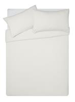 Habitat Cotton Rich 180 TC Plain Cream Bedding Set - King